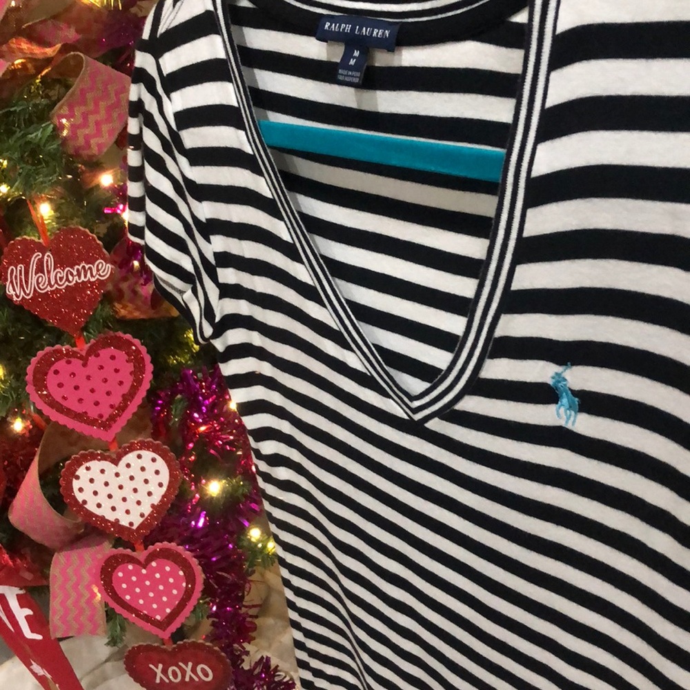 Ralph Lauren shirt. Tiffany blue logo. Medium